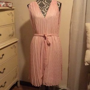 Pink gingham dress